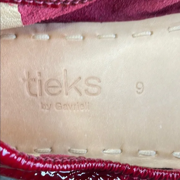 Tieks Ruby Red Patent Leather Ballet Flats - Picture 14 of 16